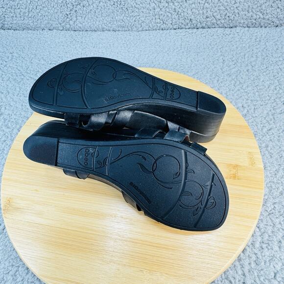 Abeo Biosystem Womens Orthopedic Comfort Sandals Black Leather Size 7N - Picture 12 of 16